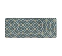 Coral Coloured Patterns Gaming Desk Mat, Wide Surface Desk Pad for Keyboard, Mouse and Improved Gaming Stability