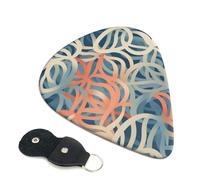Coral Coloured Patterns Guitar Pickfor Pickups For Acoustic Electric Guitar Bass Ukulele