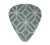 coral coloured patterns Guitar Picks 12 Pcs Classical Triangle Guitar Plectrums Includes Thin, Medium & Heavy Gauges 3 Sizes for Bass Electric Acoustic Guitars Ukulele with Organizer Storage Box