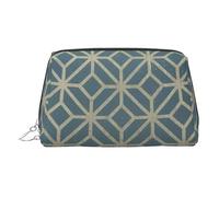 Coral Coloured Patterns Makeup Bag Vanity Case with Divider Travel Toiletry Bag Portable Cosmetic Bag