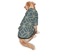 Coral Coloured Patterns Print Dog Hoodie Pet Sweatshirt, Warm, Soft And Breathable Hooded Clothes For Medium To Large Dogs, Easy-To-Wear Design, For Winter And Fall