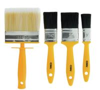 Coral 31310 Essentials Paint Brushes with a Block Brush and Flat Paintbrushes 4 piece pack set