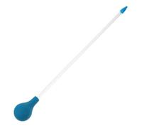Coral Feeder Tube with Upper Pressure Bulb, 35cm Acrylic | Soft Silicone Tip and Rubber Sleeve, Body with Volume Marks, for Marine Aquariums and Reef Care