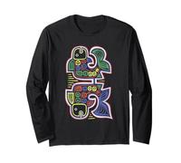 Coral Fish Mola Art by Panama Kuna Tribe Long Sleeve T-Shirt