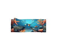 Coral Fish underwater Baby Bow Headband for Girls - Soft & Stretchy Polyester Infant Headband, Perfect for Newborns, 0-6 Months, Baby Gift, Photo Prop