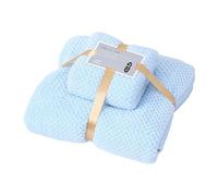 Coral Fleece Towel Bath Towel Mother In Law Set Towel Children Adult Soft Absorbent Four Seasons Available Towel Bath Towel Two Piece Set Taupe Towel (Blue, B)