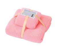 Coral Fleece Towel Bath Towel Mother In Law Set Towel Children Adult Soft Absorbent Four Seasons Available Towel Bath Towel Two Piece Set Taupe Towel (Pink, A)