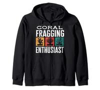 Coral Fragging Enthusiast Coral Reef Restoration Zip Hoodie