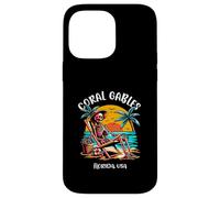 Coral Gables Florida Funny Skeleton in the Hot Sun Design Case for iPhone 14 Pro Max