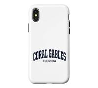 Coral Gables Florida Retro Design Case for iPhone X/XS