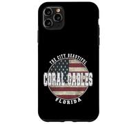 Coral Gables Florida, Vintage American flag Case for iPhone 11 Pro Max