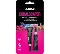 Coral Glue Gel 2x 3 g - Coralscaper Reef Glue Mini Tubes for Corals | sealed tubes, fish-safe, drip-free, bonds corals, coral frags, decor, reef rock, reef ceramics, saltwater aquarium