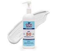 Coral Isles Sun Protection SPF 50 | Conforms to Hawaiian Standards and is Safe for Reefs, Octinoxate and Oxybenzone | Wide UVA Spectrum