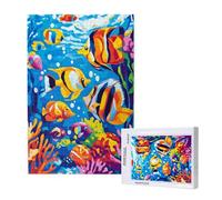 Coral Jigsaw Puzzles for Adults 500 Piece, Fish Puzzles for Adults Wooden, Funny/Difficult/Impossible/Challenging Decompression Games, As a Birthday for Women and Men ML-768