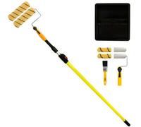 Coral Merlin 9" Emulsion & Gloss Paint Roller & Mini Set Kit With Brush & Tray Extension Pole