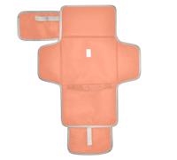 Coral Orange Reusable Changing Table mat with Tissue Pocket Diaper mat Changing pad Lightweight & Foldable Changing Station cambiador de pa?ales para Bebes