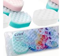 Coral Pack of 3 Massage Sponges (colors may vary)