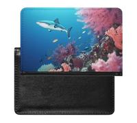 Coral Passport Cover Protector Rfid Blocking Passport Holder Id Card Holder Secure Travel Wallet Organizer for Passport Tickets Credit Cards, style, One Size