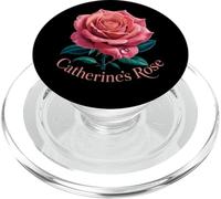 Coral Pink Rose Catherine Kate Princess of Wales Botanical PopSockets PopGrip for MagSafe
