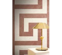 Coral Pink Versace 6 Geometric Wallpaper By As Creation