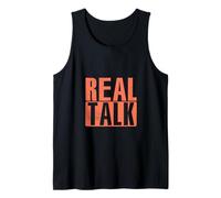 Coral Real Talk Coral Color Graphic Tank Top