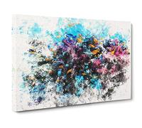 Coral Reef And Fish Vol.1 Watercolour Canvas Print | Gallery Wrapped 30mm Frame Wall Art | 24x16 inches | Ready to Hang | Modern Animals Picture | Living Room Bedroom Lounge Office