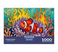 Coral Reef Clownfish Jigsaw Puzzles for Adults Interesting Puzzles 1000 Piece Educational Games for Adults Gifts 70x50cm/1000pcs