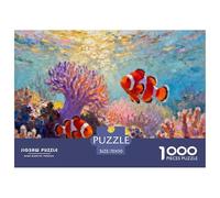 Coral Reef Clownfish Jigsaw Puzzles for Adults Interesting Puzzles 1000 Pieces Brain Challenge for Adults Gifts 70x50cm/1000pcs