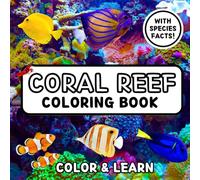 Coral Reef Coloring Book for Adults and Kids Bold and Easy Designs for Relaxation with Marine Life (Coloring Books)