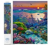 Coral Reef Island, funkelndes Diamantbild zum Selbstgestalten