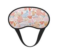 Coral Reef Print Sleep Eye Mask Light Blocking Soft and Comfortable Night Eye Blinder for Women Men for Sleeping Travel Night Shift