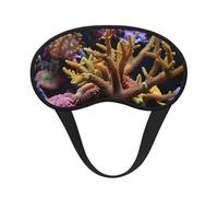 Coral Reef Print Sleep Mask Soft Cover Eye No Pressure for Sleeping, Eye Masks for Side Sleepers