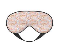 Coral Reef Print Soft Eye Mask Beneficial Block Light Nap Night Use Travel Camping Meditation Yoga