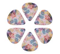 Coral Reef Printed Guitar Picks Plectrum,Guitar accessories,6pcs 0.46mm