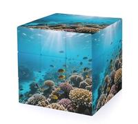 Coral Reefs, Tropical Fish Magic Cube,The Original 3x3 Cube,Speed Cube Problem-Solving Brain Teaser,Easy Turning Sensory Puzzle Toy,Sensory Stress Relief Form Fidget Toys