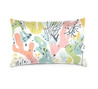 Coral Seagrass Light Color Standard/Queen Size empty pillow case with zipper bulk cotton pillow cases Smooth Soft Breathable fundas de seda para almohadas 20x30 inchs Set of 2