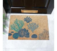 Coral & Shells Doormat (60 x 40cm) Artsy Mats Brown 40cm x 60cm