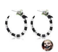Coral Snake Dragon Earrings - Hypoallergenic, Durable, Fashionable Jewelry for Women - Perfect Halloween & Party Accessory