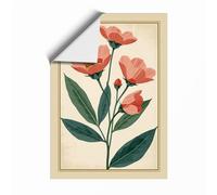 Coral Stem Study Botanical Unframed Wall Art Print A4 (29.7×21cm), Wall Decor for Living Room, Bedroom, Office & Home, Art Gift