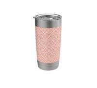 Coral Trellis Preppy Chinoiserie Trellis Pattern Stainless Steel Insulated Tumbler