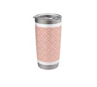 Coral Trellis Preppy Chinoiserie Trellis Pattern Stainless Steel Insulated Tumbler