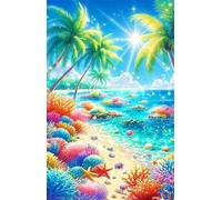 Coral Tropical Plants Jigsaw Puzzles for Adults 1500 Piece Challenging Puzzle Games, Difficult Hard Jigsaw Puzzles for Man and Woman, 1500 Pieces Puzzles for Adults