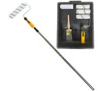 Coral Viking Wall Paint Roller Brush Set With Extension Pole 10 Piece Pack Set