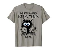 Coral Wedding I've Been Married For 35 Years T-Shirt
