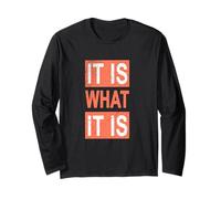Coral What It is Coral Color Graphic Long Sleeve T-Shirt