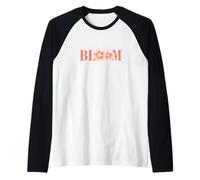 Coral Where You are Planted Coral Color Graphic Raglan Baseball Tee