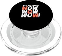 Coral Wow-x3 Coral Color Graphic PopSockets PopGrip for MagSafe
