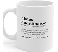 Coralgraph Inc Chaos Coordinator Mug - Funny Job Title Coffee Cup for Problem Solvers - MG6667