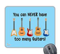 Coralgraph Inc CP465 You CAN Never Have Too Many Guitars! Novelty Gift Printed PC Laptop Computer Mouse Mat Pad