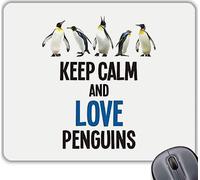 Coralgraph Inc CP610 Keep Calm and Love Penguins Novelty Gift Printed PC Laptop Computer Mouse Mat Pad